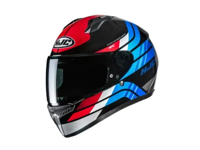 HJC C10 Helmet - Hiper White / Blue / Red