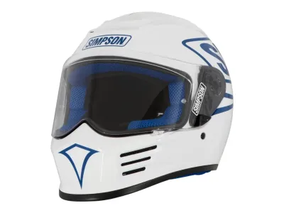 Simpson Speed Helmet - 12 O'Clock Pearl