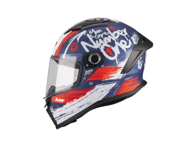 MT Stinger 2 Rocket Youth Helmet - Matt Blue / Red / White