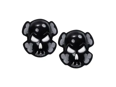 Oxford Knee Sliders - Black Skull