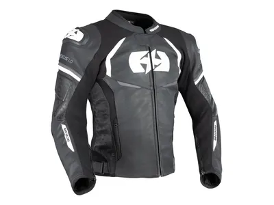Oxford Nexus 1.0 Leather Jacket - Black / White