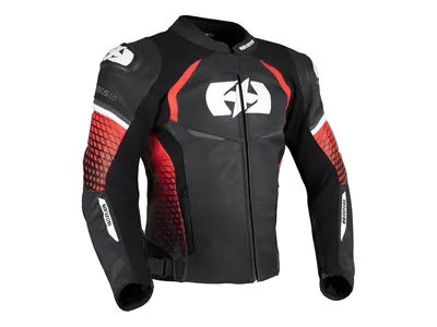 Oxford Nexus 1.0 Leather Jacket - Black / Red