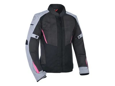 Oxford Iota 1.0 Air Women's Textile Jacket - Black / Grey / Pink