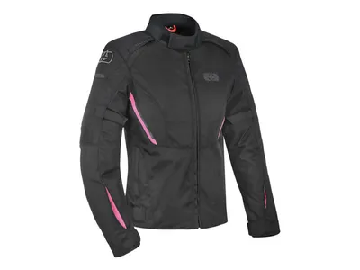 Oxford Iota 1.0 Women's Textile Jacket - Tech Black / Pink