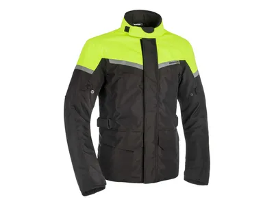Oxford Spartan Long Women's Textile Jacket - Black / Fluo Yellow