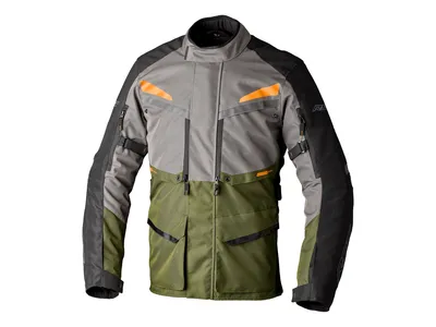 RST Maverick Evo Textile Jacket - Khaki / Grey / Orange