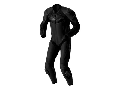 RST TracTech Evo D3O Leather 1-Piece Suit - Black / Black