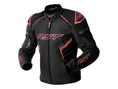 RST S-1 D3O Women's Textile Jacket - Black / Fluo Pink