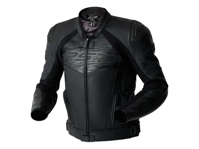 RST TracTech Evo D3O Leather Jacket - Black / Black