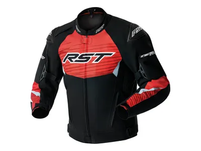 RST TracTech Evo D3O Textile Jacket - Black / Fluo Red