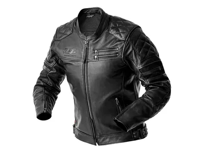 RST IOM TT Hillberry D3O Leather Jacket - Black