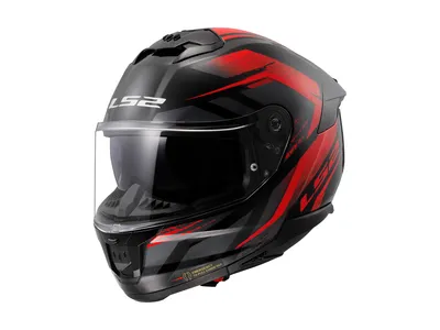 LS2 FF808 Stream II Fury Helmet - Black / Red