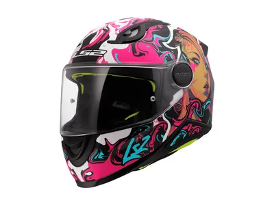 LS2 FF812 Kid Cyberg Helmet - Purple / Cyan