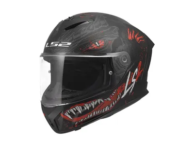 LS2 FF820 Rapid III Kaiju II Helmet - Black / Red / White