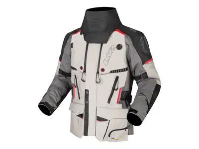 LS2 Apollo Textile Jacket - Grey / Black / Red