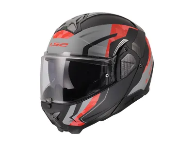 LS2 FF910 Advant II Glide Helmet - Black / Grey / Red