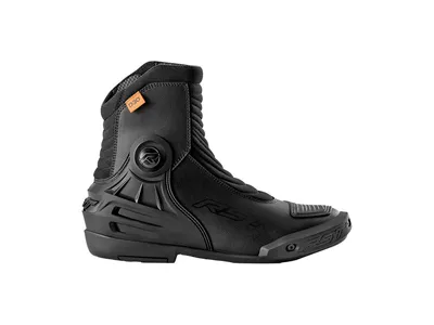 RST TracTech Evo Short D3O Waterproof Boots - Black / Black