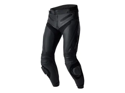RST TracTech Evo D3O Leather Trousers - Black / Black