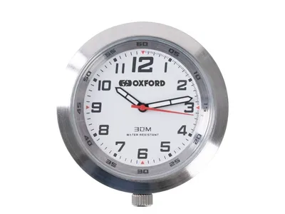 Oxford AnaClock - Silver / White