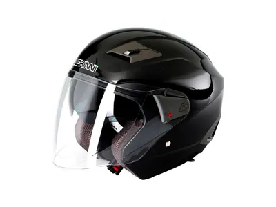 Duchinni D205 Jet Solid Helmet - Matt Black
