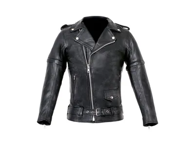 Duchinni Youth Patrol Leather Jacket - Black