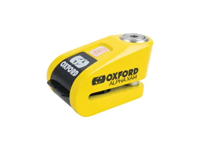 Oxford Alpha XA14 Alarm Disc Lock - Yellow