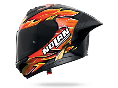 Nolan N60-6 Sport Rep Iannone 360 Helmet - Black / Red / Orange / Yellow