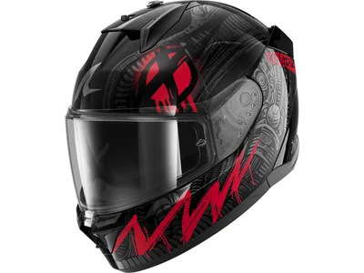 Shark D-Skwal 3 Helmet - Shiever KAR - Black / Anthracite / Red