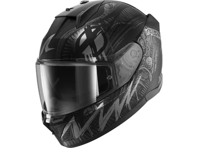 Shark D-Skwal 3 Helmet - Shiever KAS - Matt Black / Anthracite / Silver