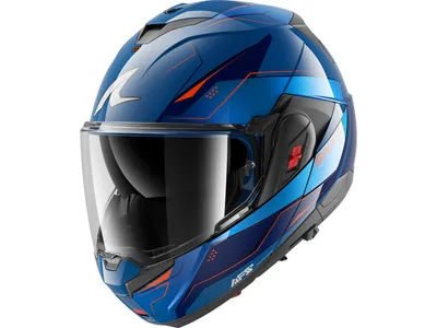 Shark Oxo Helmet - Mekarium BUO - Blue / Pearl / Orange