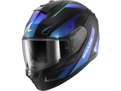 Shark Ridill 2 Helmet - Mekarium KBB - Matt Black / Blue