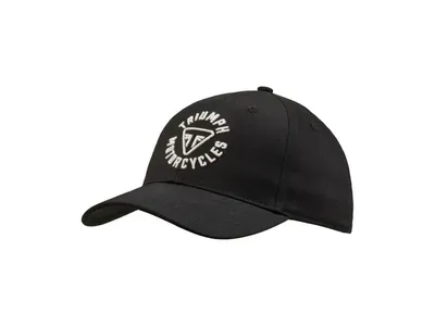Triumph Scott Roundel Logo Baseball Hat - Black / Bone