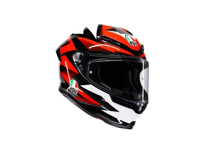 AGV K6-S Braven Helmet - Black / Red / White