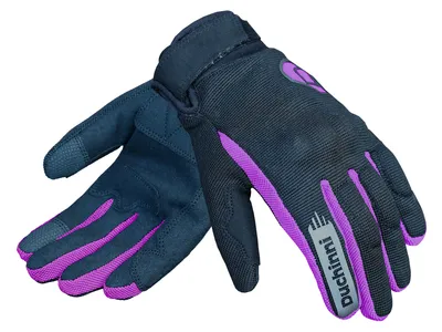 Duchinni Youth Grid Gloves - Black / Purple