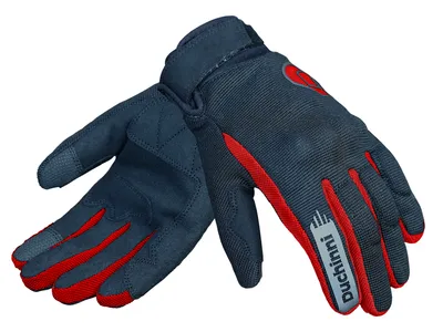 Duchinni Youth Grid Gloves - Black / Red