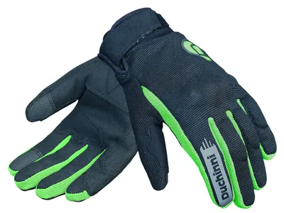 Duchinni Youth Grid Gloves - Black / Neon
