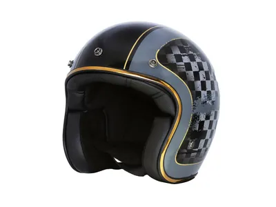 Merlin Blackbird Jet Helmet - Racer Black